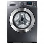 Masina de spalat rufe Samsung Eco Bubble WF80F5E5W4X, 8 kg, 1400 RPM, Clasa A+++, Inox