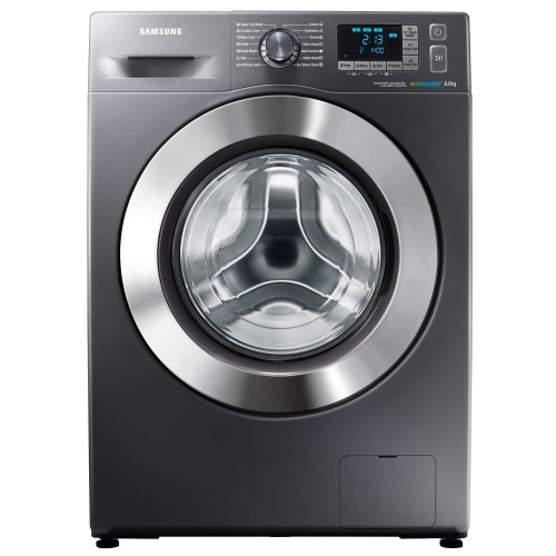 Masina de spalat rufe Samsung Eco Bubble WF80F5E5W4X, 8 kg, 1400 RPM, Clasa A+++, Inox