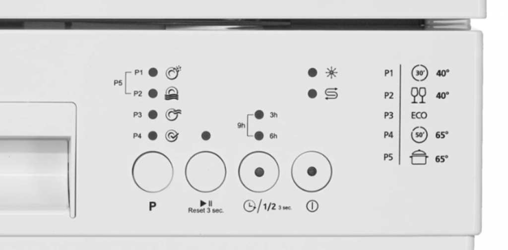 Heinner HDW-FS4505WA++ programe