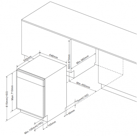 Hansa ZIM 434 B dimensiuni