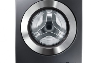 Samsung WF80F5E5W4X Eco Bubble, Masina de spalat rufe, 8 kg, 1400 RPM, Clasa A+++, Inox