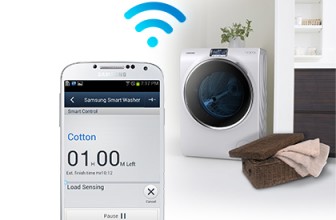 Samsung Crystal Blue WW10H9600EW, Masina de spalat rufe, Smart Control WiFi, 10 kg, 1600 RPM, Clasa A+++(-50%)